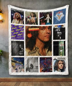Customizable Peter Frampton Album Covers Quilt Blanket Bedding Set, Great Gifts for Fans and Family