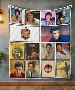 Customizable Ricky Nelson Album Covers Quilt Blanket Bedding Set, Great Gifts for Fans and Family