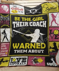 Customizable Softball Quilt Blanket Bedding Set for Home Decor and Picnics - Perfect Family Gifts