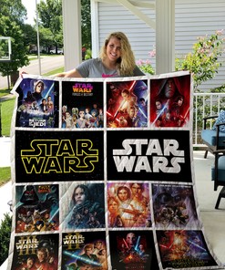 Customizable Star Wars Poster Quilt Bedding Set for Home Decor and Picnics - Perfect Family Gifts