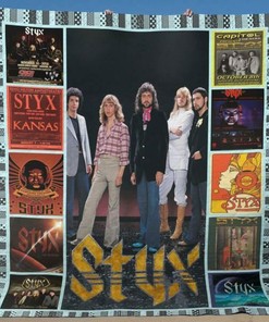 Customizable Styx Quilt Bedding Set Blanket - Great for Music Lovers and Family Gifts