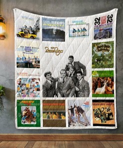 Customizable The Beach Boys Album Covers Quilt Blanket Bedding Set, Great Gifts for Fans and Family