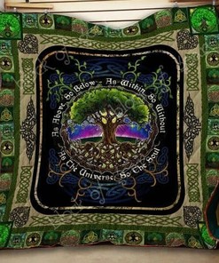 Customizable Tree Of Life Quilt Bedding Set - Ideal for Home Decoration and Family Gifts