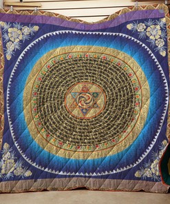 Customizable Yin Yang Mandala Quilt Bedding Set Personalized with Name for Home Decor and Picnic - Great Family Gifts