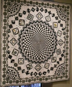 Customized Abstract Block Quilt Bedding Set for Home Decoration & Picnic, Gifts for Family