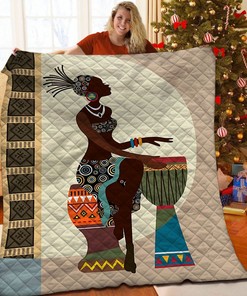 Customized African Quilt Blanket and Bedding Set for Bedroom and Picnic