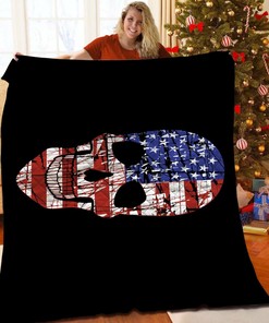 Customized American Skull Quilt Bedding Set, Great for Bedroom Decoration and Family Gifts