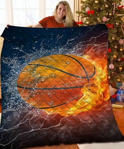 Customized Basketball Quilt Blanket Bedding Set for Home Decoration