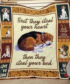 Customized Beagle Dog Quilt Bed Set Blanket for Cozy Home Decor