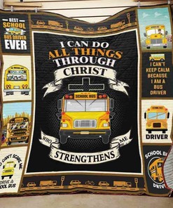 Customized Bus Driver Quilt Blanket Bedding Set for Home Decoration
