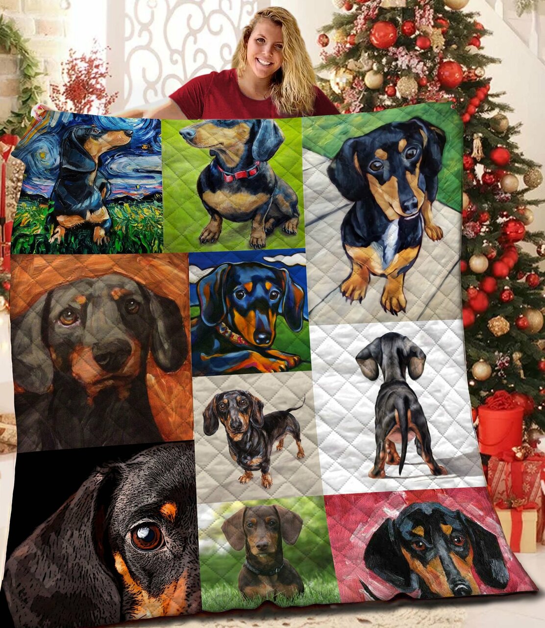 Customized Dachshund Blanket, Great for Bedroom Decor and Family Gifts