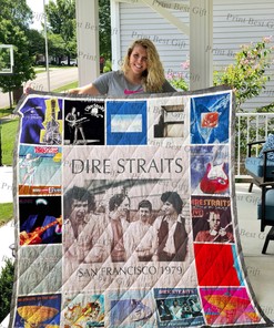 Customized Dire Straits Quilt Bedding Set for Home Decoration and Family Gifts