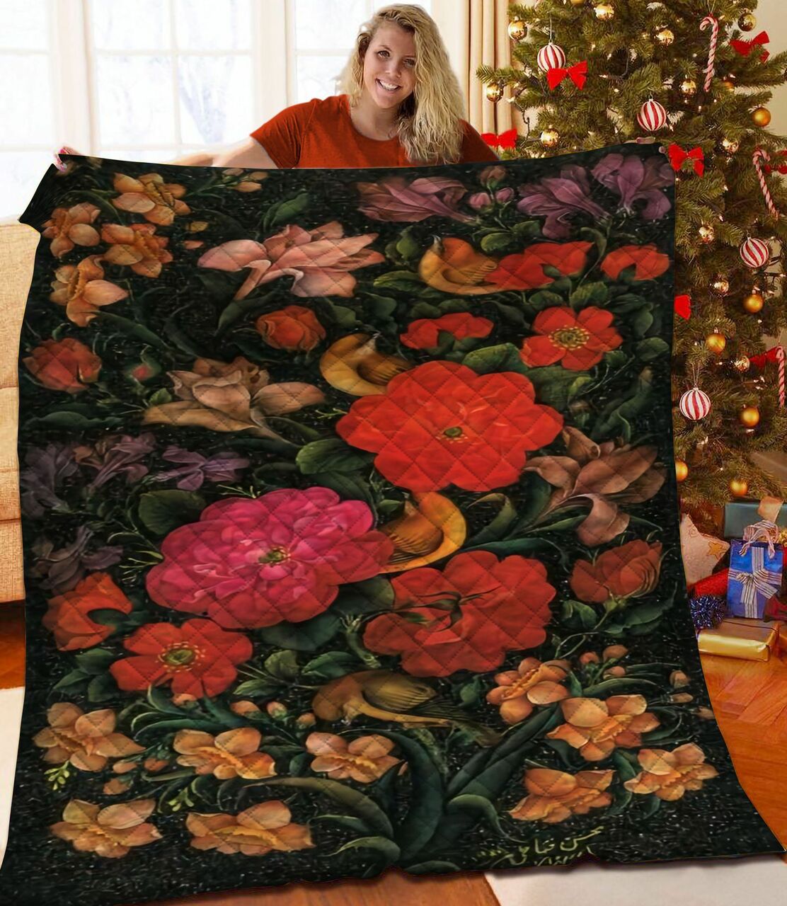 Customized Dog Quilt Bedding Set with Personalized Name or Quote, Bedroom Decor and Gifts for Family