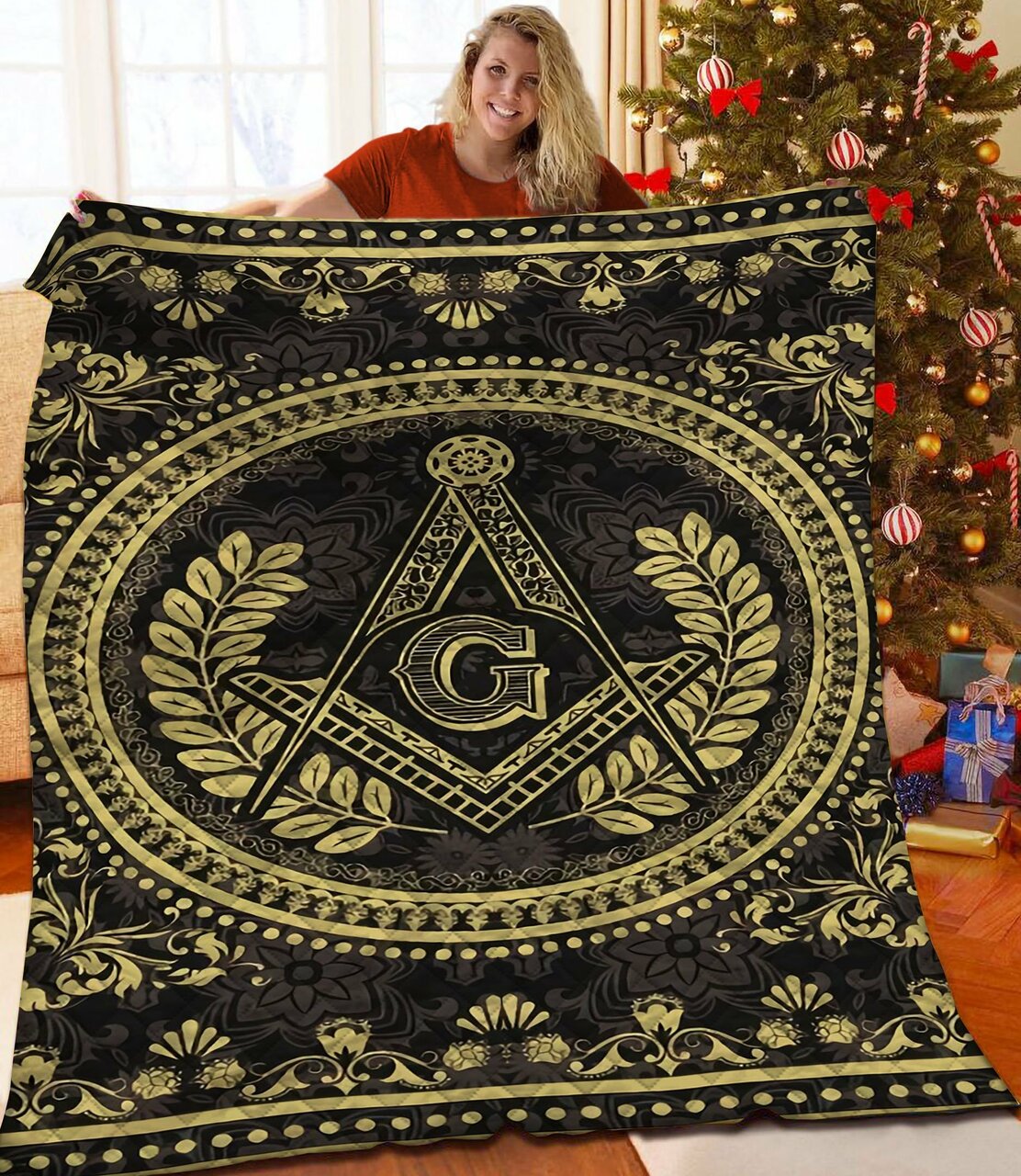 Customized Farmer Quilt Bedding Set for Bedroom Decor and Gifts for Family, Perfect for Home Decoration and Picnic
