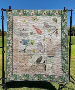 Customized Fox Quilt Bedding Set with Personalized Name, Bedroom Decor and Gifts for Family