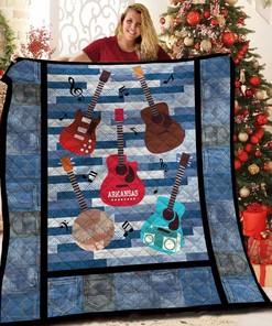 Customized Guitar Quilt Bedding Set - Personalize with Your Sentiments