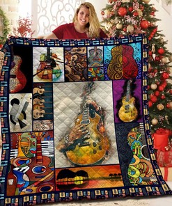 Customized Guitar Quilt Blanket Set - Personalize Your Space