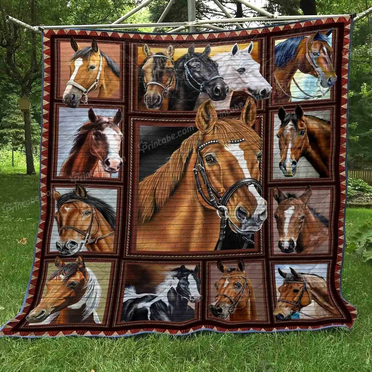 Customized Horse Bedding Set, Perfect for Adding a Personalized Touch to Your Home Decor