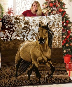 Customized Horse Quilt Bedding Set, Add a Personalized Touch to Your Bedroom Decor, Ideal Gifts