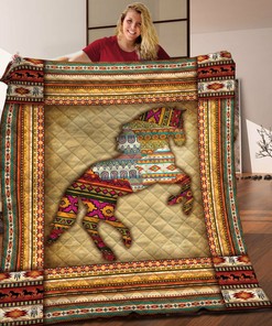 Customized Horse Quilt Bedding Set for Bedroom and Home Decoration, Ideal Gifts for Family