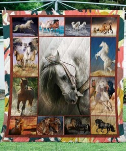 Customized Horse Quilt Blanket and Bedding Set, Perfect for Adding a Personalized Touch to Your Home