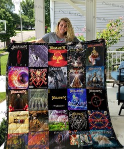 Customized Megadeth Albums Cover Poster Quilt Bedding Set - Ideal for Home & Picnic, Gifts for Family