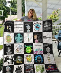 Customized Rick And Morty Quilt Bedding Set Blanket for Home Decoration and Family Gifts