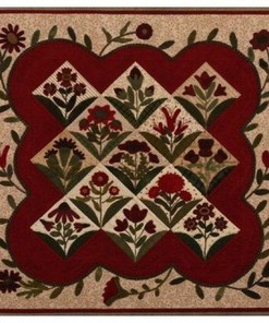 Customized Summer Blooms Quilt Bed Set Blanket for Home Decoration & Picnic, Gifts for Family