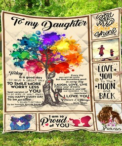 Customized To My Daughter Quilt Bedding Set - Great Gifts for Family