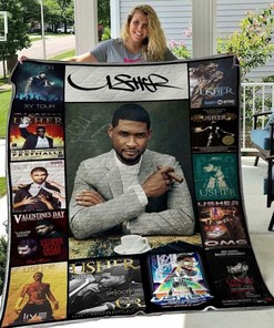 Customized Usher Quilt Bedding Set Blanket, Great for Bedroom Decoration and Family Gifts