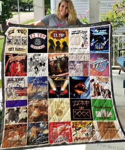 Customized Zz Top Quilt Bedding Set Blanket - Great for Home Decoration and Family Gifts
