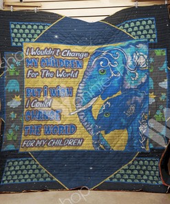Cute Elephant Quilt Blanket Set for Cozy Home Decoration - Gifts for Family