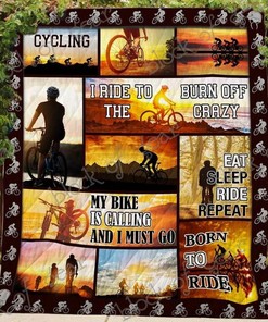 Cycling Has Changed My Life Blanket Quilt Bedding Set for Picnic and Family Gifts