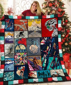 Cycling Quilt Bedding Set Bedroom Decor Gifts for Family