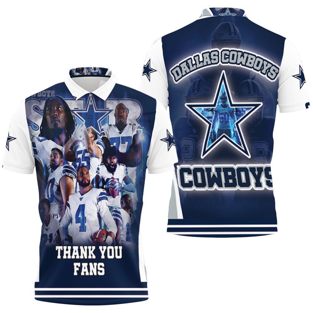 Dallas Cowboy Super Nfc East Division Champions Super Bowl 2021 Thank You Fans 3D Polo Shirt