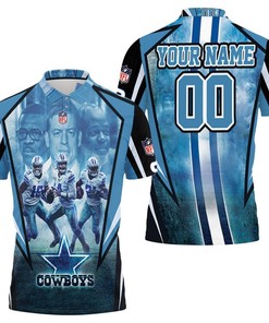 Dallas Cowboys Amari Cooper 19 Dak Prescott 4 Ezekiel Elliott 21 3D Personalized Polo Shirt All-Over Print