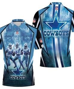 Dallas Cowboys Amari Cooper 19 Dak Prescott 4 Ezekiel Elliott 21 3D Polo Shirt