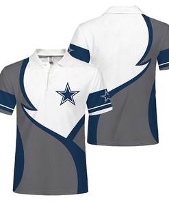 Dallas Cowboys Button Up Polo Shirt
