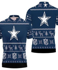 Dallas Cowboys Christmas 3D Polo Shirt