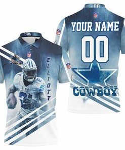 Dallas Cowboys Ezekiel Elliott 21 3D Personalized Polo Shirt