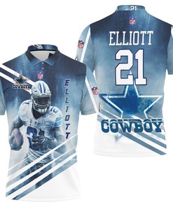 Dallas Cowboys Ezekiel Elliott 21 3D Polo Shirt