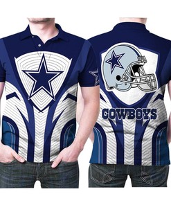 Dallas Cowboys Helmet Star Legend Team 3D Printed Gift For Dallas Cowboys Fan Polo Shirt