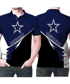 Dallas Cowboys Logo Tanktop Legging 3D Polo Shirt for NFL Fans