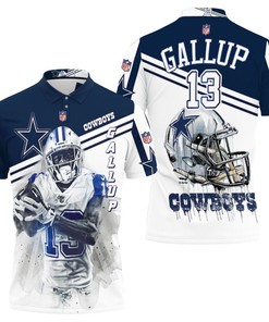 Dallas Cowboys Michael Gallup 13 3D Polo Shirt
