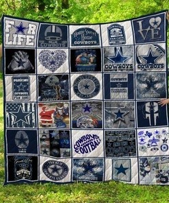 Dallas Cowboys Quilt Bedding Set Blanket Personalized for Home Decoration and Family Gifts