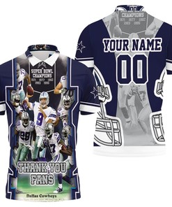 Dallas Cowboys Thank You Fans Nfc East Division Super Bowl 2021 Personalized Polo Shirt