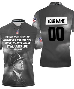 Dallas Cowboys Tom Landry Quote Personalized Polo Shirt