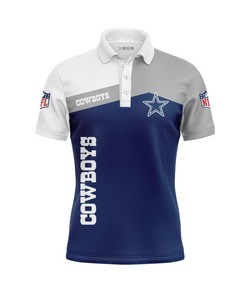 Dallas Cowboys Women's Button Up Polo Shirt