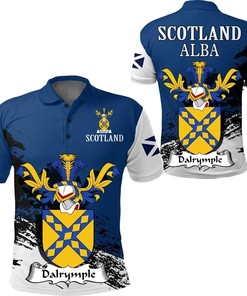Dalrymple Scottish Family Crest Scotland Special Polo Shirt - Golf Shirt