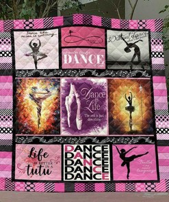 Dance Lovers Personalized Quilt Bedding Set - Home Decor and Gift